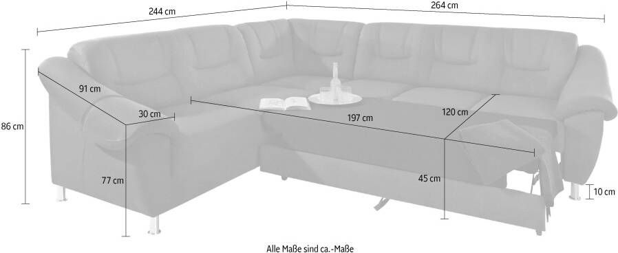 Sit&more Hoekbank Salsa L-vorm met binnenvering naar keuze met slaapfunctie - Foto 5