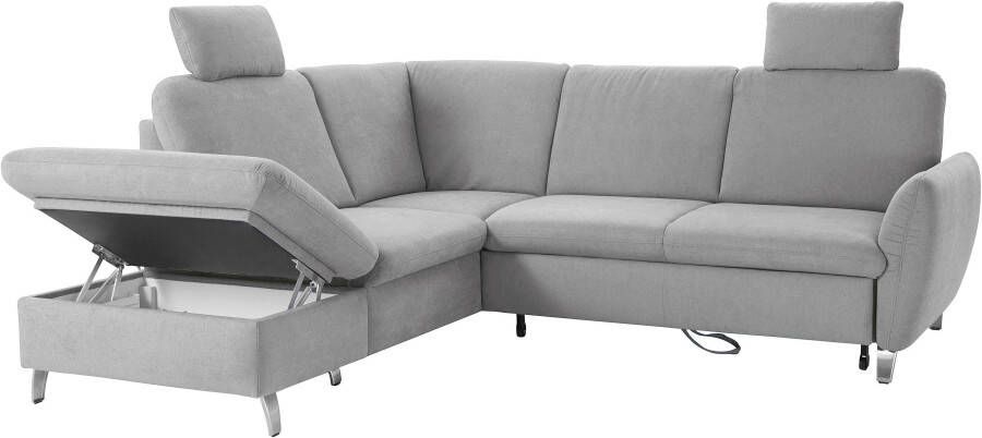 Sit&more Hoekbank Daytona L-vorm met binnenvering twee hoofdsteunen en naar keuze met slaapfunctie - Foto 4