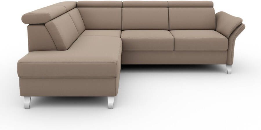 Sit&more Hoekbank Vincenzo L-vorm met verstelbare hoofdsteun naar keuze met slaapfunctie bedkist - Foto 5