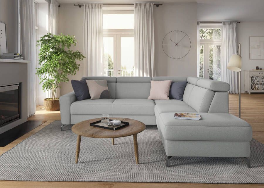 Sit&more Hoekbank Scarlett L-vorm met verstelbare hoofdsteun naar keuze met slaapfunctie bedkist - Foto 3