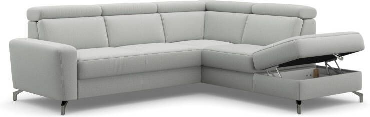 Sit&more Hoekbank Scarlett L-vorm met verstelbare hoofdsteun naar keuze met slaapfunctie bedkist - Foto 12
