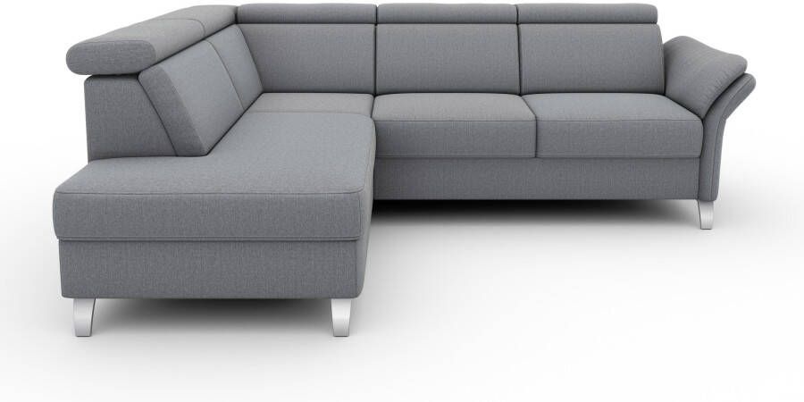 Sit&more Hoekbank Vincenzo L-vorm met verstelbare hoofdsteun naar keuze met slaapfunctie bedkist - Foto 3
