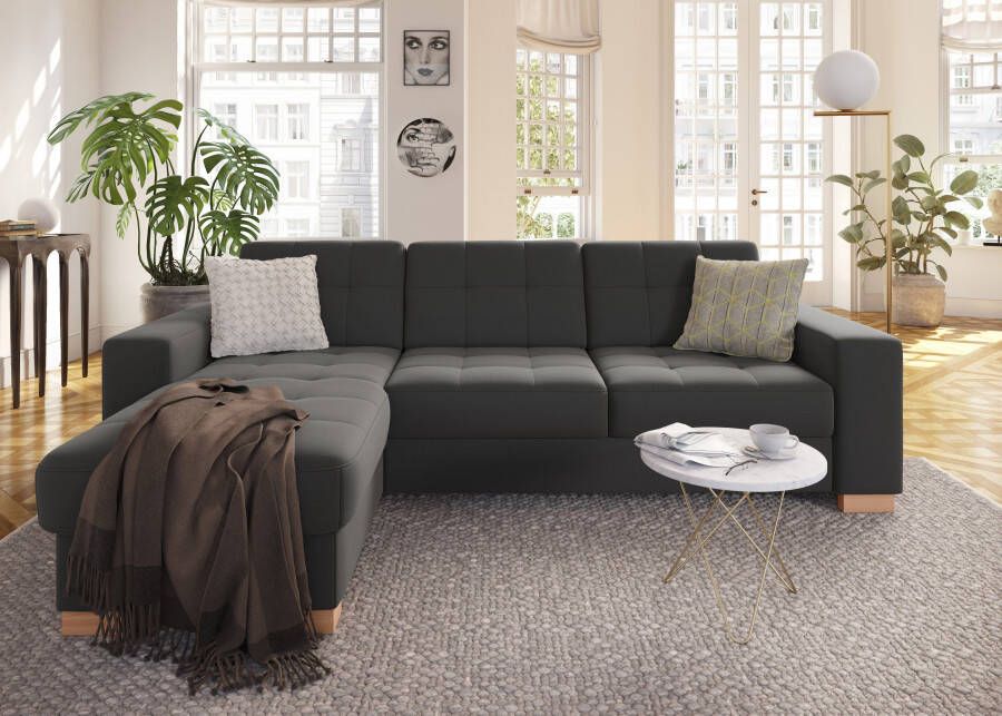 Sit&more Hoekbank Quincy L-vorm naar keuze met slaapfunctie en bedkist - Foto 3