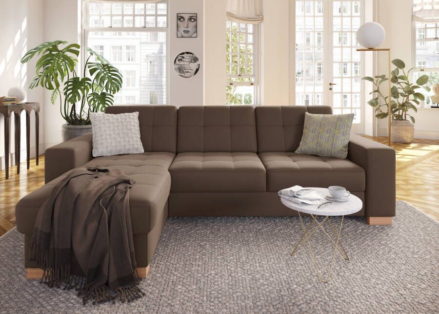 Sit&more Hoekbank Quincy L-vorm naar keuze met slaapfunctie en bedkist - Foto 3
