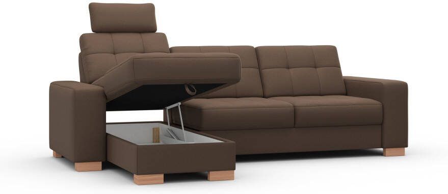 Sit&more Hoekbank Quincy L-vorm naar keuze met slaapfunctie en bedkist - Foto 12