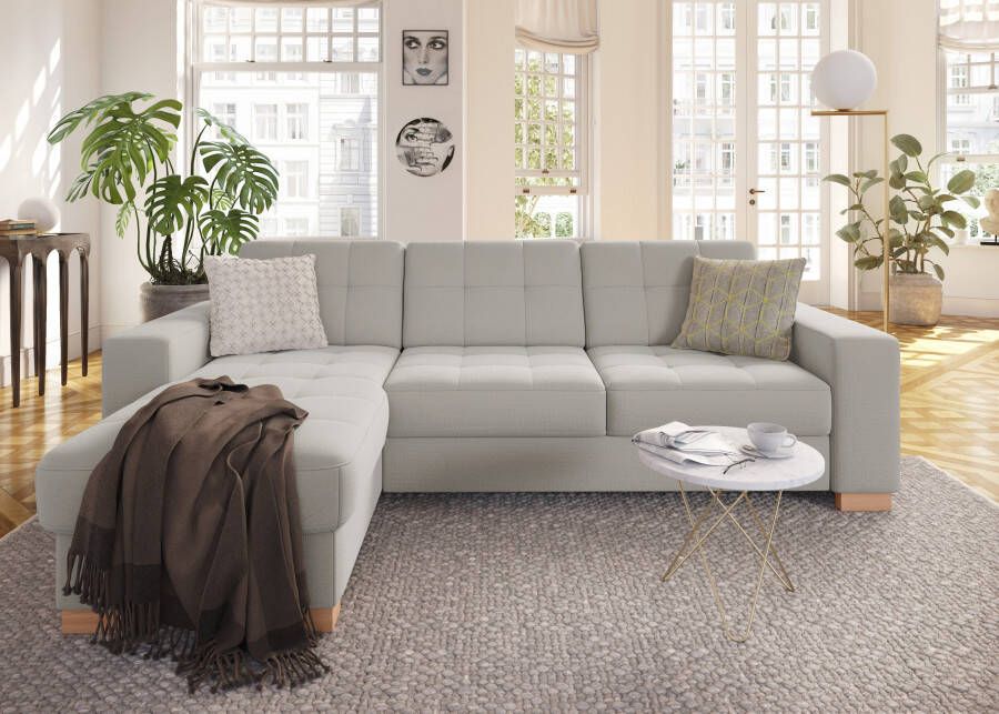 Sit&more Hoekbank Quincy L-vorm naar keuze met slaapfunctie en bedkist - Foto 3