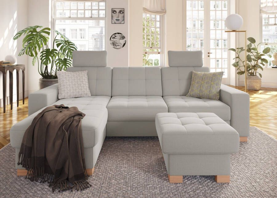 Sit&more Hoekbank Quincy L-vorm naar keuze met slaapfunctie en bedkist - Foto 4