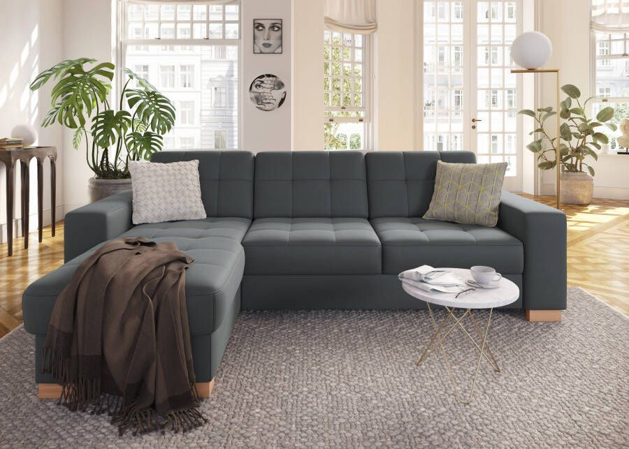 Sit&more Hoekbank Quincy L-vorm naar keuze met slaapfunctie en bedkist - Foto 3