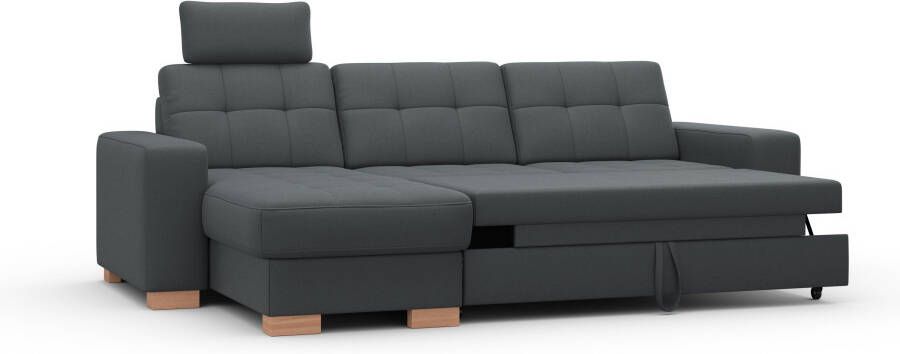Sit&more Hoekbank Quincy L-vorm naar keuze met slaapfunctie en bedkist - Foto 13