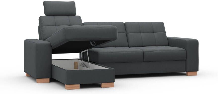 Sit&more Hoekbank Quincy L-vorm naar keuze met slaapfunctie en bedkist - Foto 12