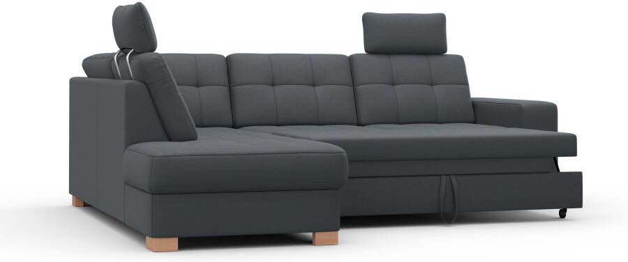 Sit&more Hoekbank Quincy L-vorm naar keuze met slaapfunctie en bedkist - Foto 11
