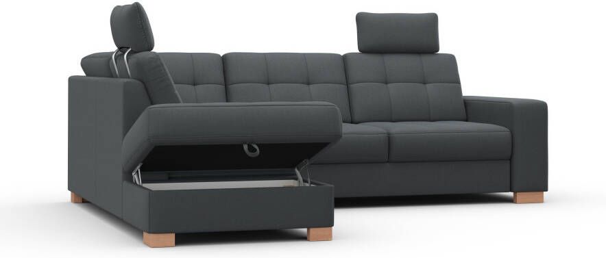 Sit&more Hoekbank Quincy L-vorm naar keuze met slaapfunctie en bedkist - Foto 12