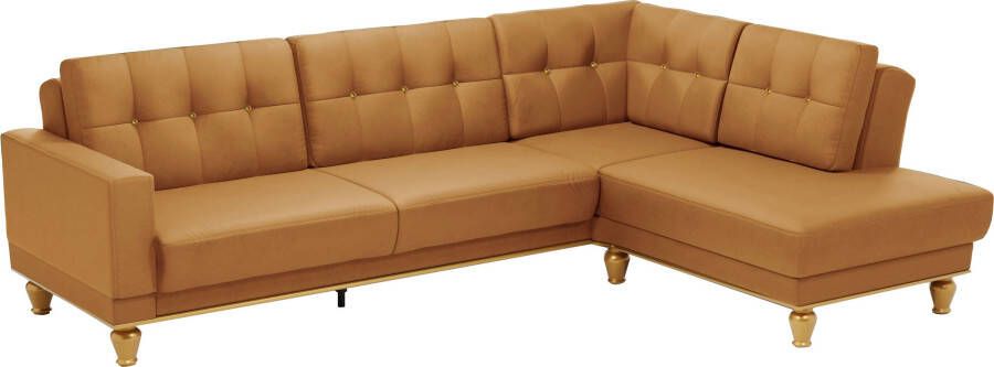 Sit&more Hoekbank Orient 5 L-vorm met strassteentjes naar keuze met slaapfunctie en bedkist - Foto 9