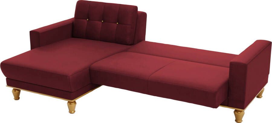 Sit&more Hoekbank Orient 5 L-vorm met strassteentjes naar keuze met slaapfunctie en bedkist - Foto 5