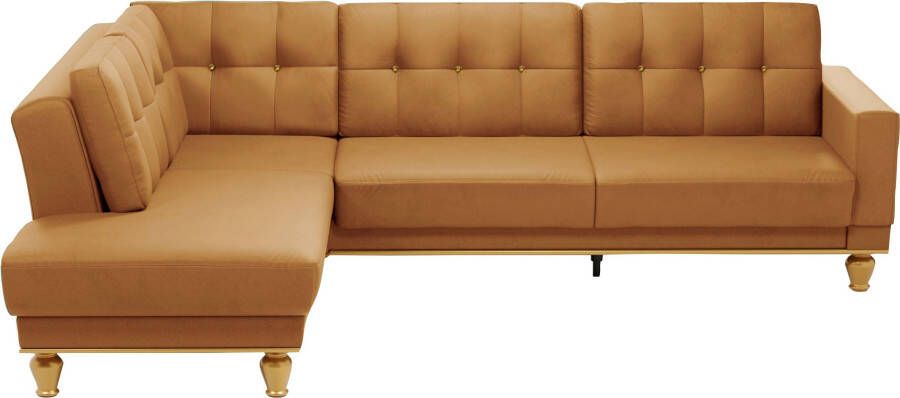 Sit&more Hoekbank Orient 5 V L-Form met strassteentjes naar keuze met slaapfunctie en bedkist - Foto 3