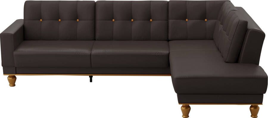 Sit&more Hoekbank Orient 5 L-vorm met strassteentjes naar keuze met slaapfunctie en bedkist - Foto 5
