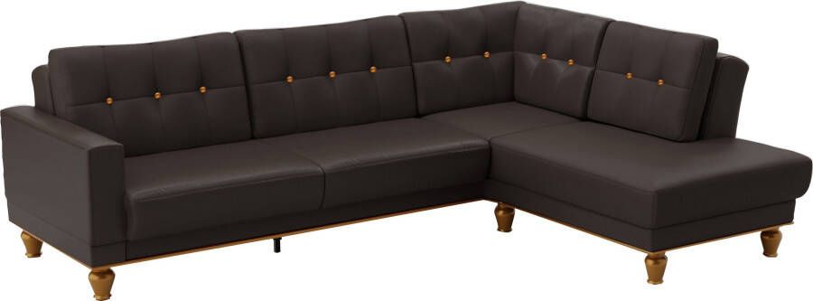 Sit&more Hoekbank Orient 5 L-vorm met strassteentjes naar keuze met slaapfunctie en bedkist - Foto 10