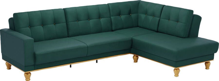 Sit&more Hoekbank Orient 5 L-vorm met strassteentjes naar keuze met slaapfunctie en bedkist - Foto 10