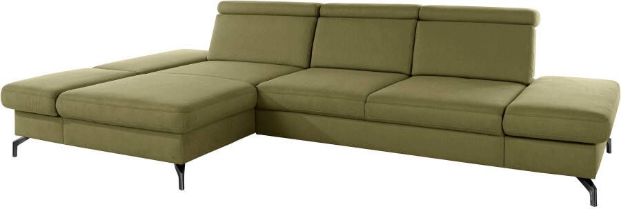 Sit&more Hoekbank Brisbane L-vorm Poothoogte 12 cm inclusief verstelbare zitdiepte armleuningen en hoofdeind - Foto 10