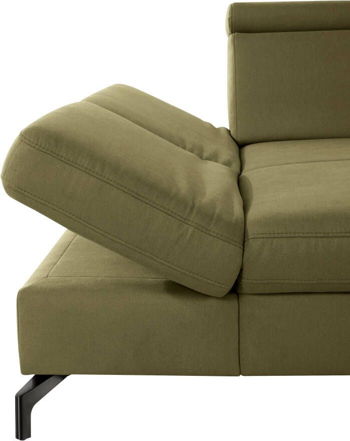 Sit&more Hoekbank Brisbane L-vorm Poothoogte 12 cm inclusief verstelbare zitdiepte armleuningen en hoofdeind - Foto 3
