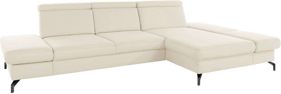 Sit&more Hoekbank Brisbane L-vorm Poothoogte 12 cm inclusief verstelbare zitdiepte armleuningen en hoofdeind - Foto 10
