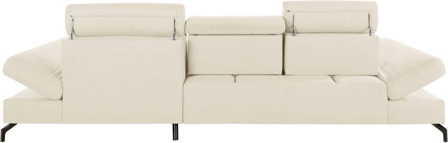 Sit&more Hoekbank Brisbane L-vorm Poothoogte 12 cm inclusief verstelbare zitdiepte armleuningen en hoofdeind - Foto 11