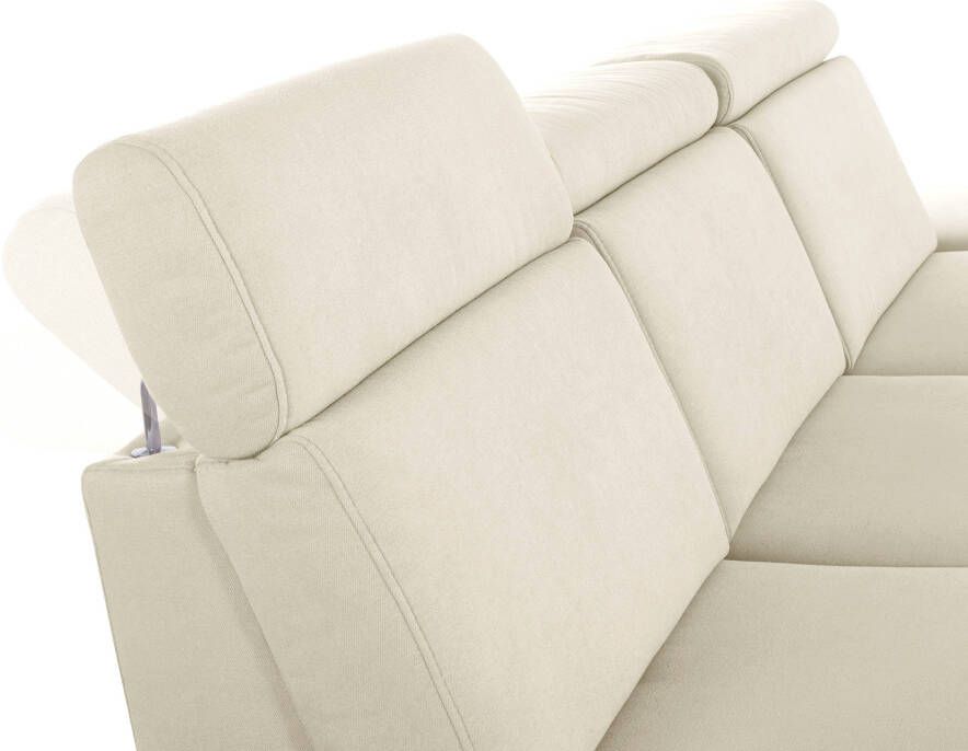 Sit&more Hoekbank Brisbane L-vorm Poothoogte 12 cm inclusief verstelbare zitdiepte armleuningen en hoofdeind - Foto 4