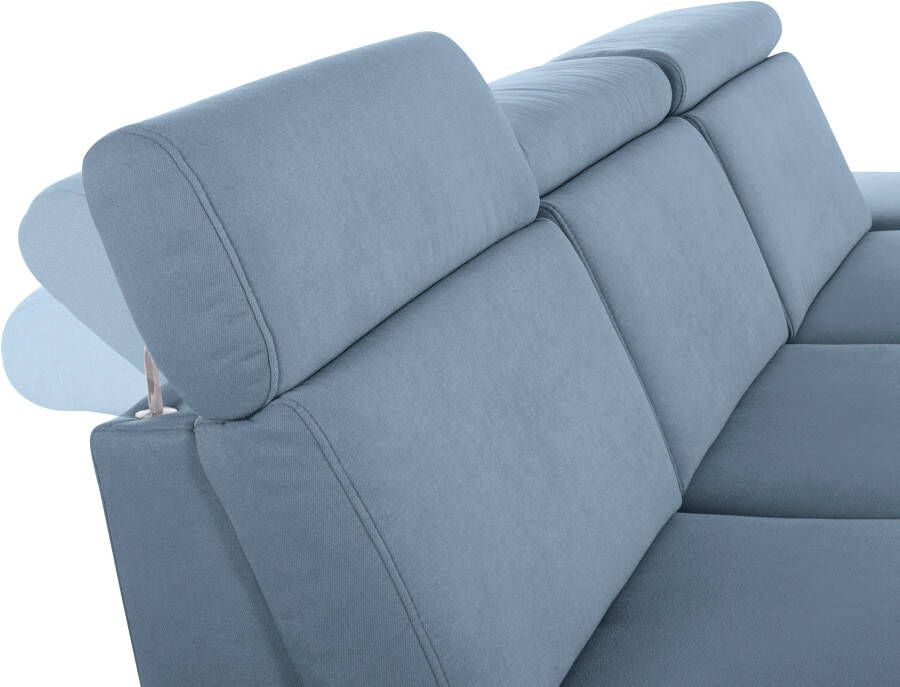 Sit&more Hoekbank Brisbane L-vorm Poothoogte 15 cm inclusief verstelbare zitdiepte armleuningen en hoofdeind - Foto 3