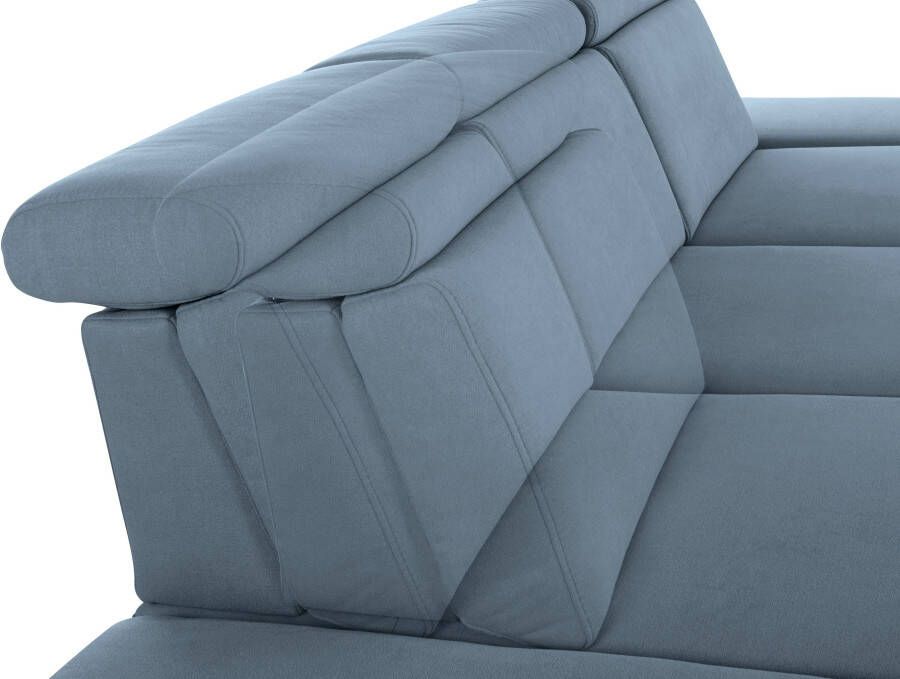 Sit&more Hoekbank Brisbane L-vorm Poothoogte 15 cm inclusief verstelbare zitdiepte armleuningen en hoofdeind - Foto 4