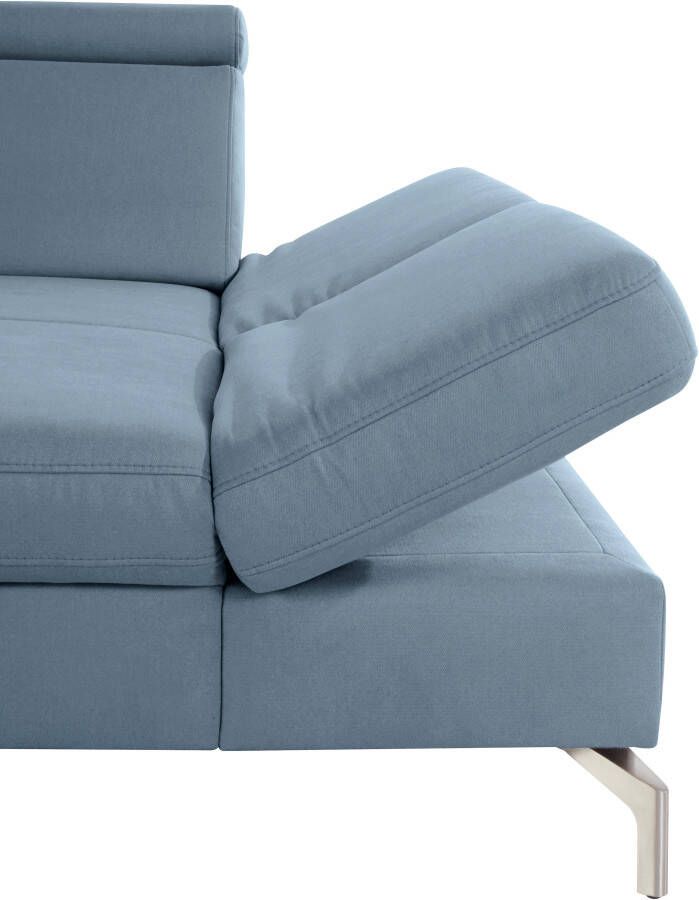 Sit&more Hoekbank Brisbane L-vorm Poothoogte 15 cm inclusief verstelbare zitdiepte armleuningen en hoofdeind - Foto 2