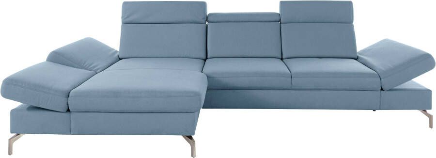 Sit&more Hoekbank Brisbane L-vorm Poothoogte 15 cm inclusief verstelbare zitdiepte armleuningen en hoofdeind - Foto 11