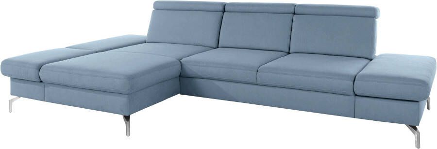 Sit&more Hoekbank Brisbane L-vorm Poothoogte 15 cm inclusief verstelbare zitdiepte armleuningen en hoofdeind - Foto 12