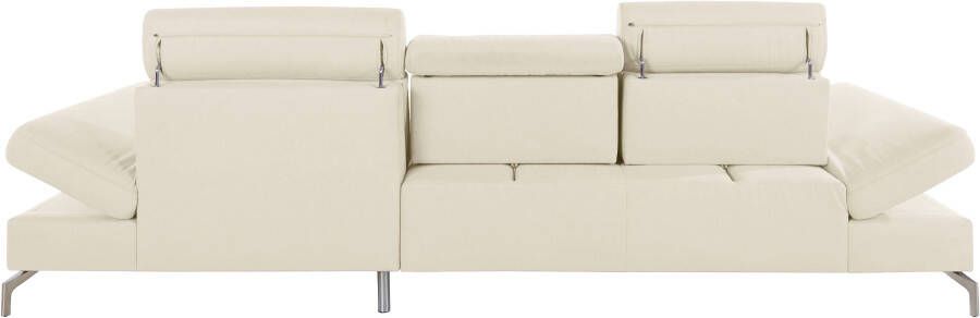 Sit&more Hoekbank Brisbane L-vorm Poothoogte 15 cm inclusief verstelbare zitdiepte armleuningen en hoofdeind - Foto 13