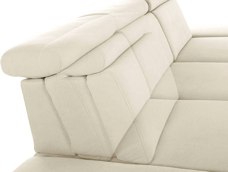 Sit&more Hoekbank Brisbane L-vorm Poothoogte 15 cm inclusief verstelbare zitdiepte armleuningen en hoofdeind - Foto 5