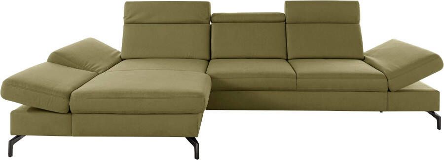 Sit&more Hoekbank Brisbane L-vorm Poothoogte 15 cm inclusief verstelbare zitdiepte armleuningen en hoofdeind - Foto 11