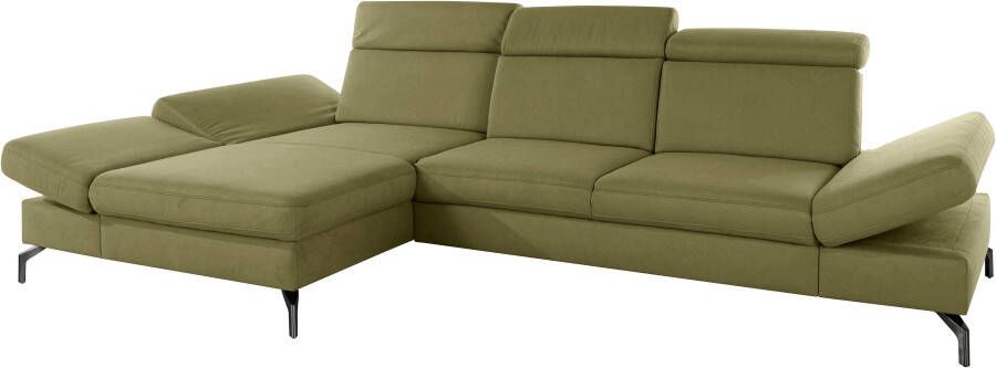 Sit&more Hoekbank Brisbane L-vorm Poothoogte 15 cm inclusief verstelbare zitdiepte armleuningen en hoofdeind - Foto 10