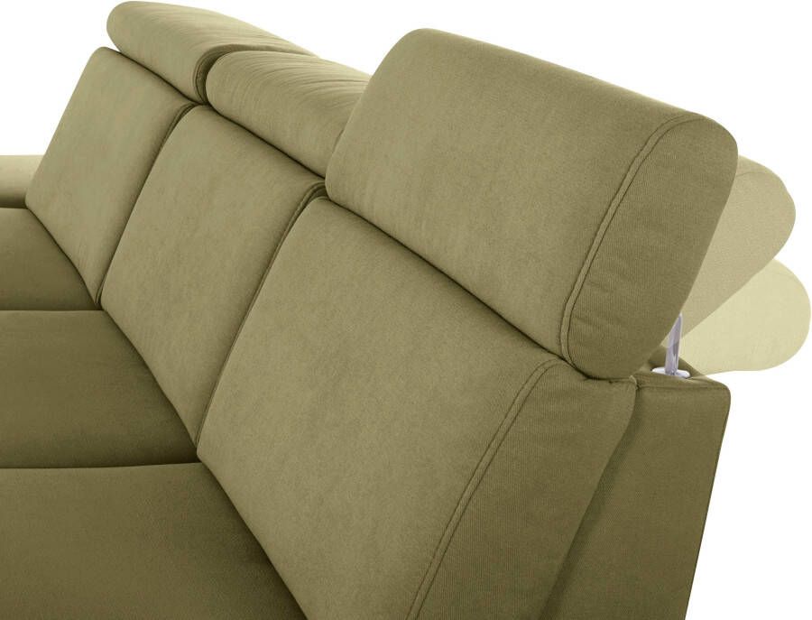 Sit&more Hoekbank Brisbane L-vorm Poothoogte 15 cm inclusief verstelbare zitdiepte armleuningen en hoofdeind - Foto 4