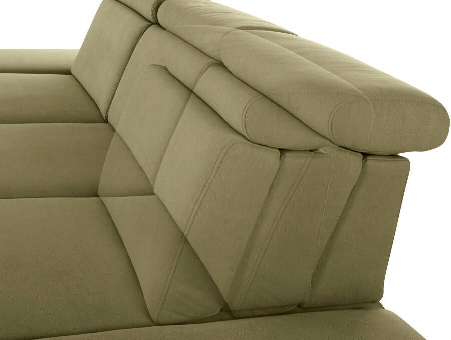 Sit&more Hoekbank Brisbane L-vorm Poothoogte 15 cm inclusief verstelbare zitdiepte armleuningen en hoofdeind - Foto 5