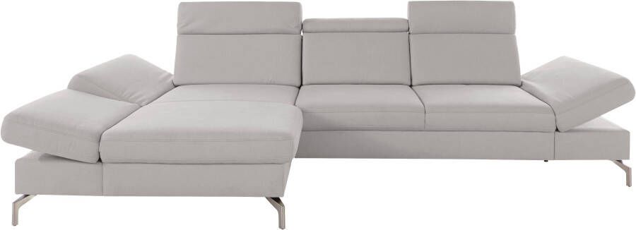 Sit&more Hoekbank Brisbane L-vorm Poothoogte 15 cm inclusief verstelbare zitdiepte armleuningen en hoofdeind - Foto 10