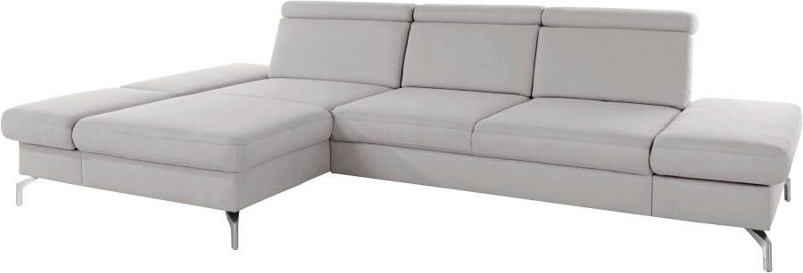 Sit&more Hoekbank Brisbane L-vorm Poothoogte 15 cm inclusief verstelbare zitdiepte armleuningen en hoofdeind - Foto 11