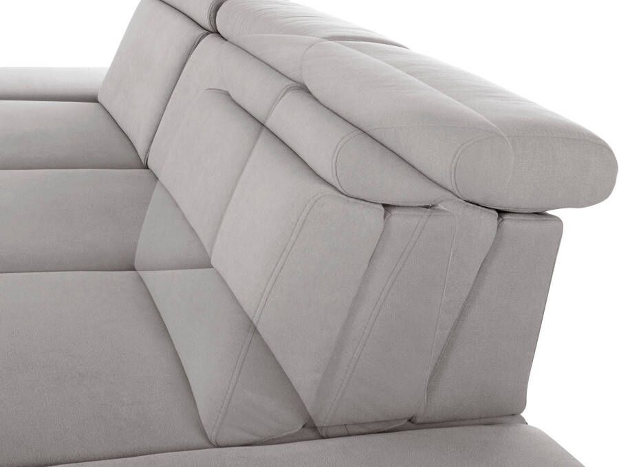 Sit&more Hoekbank Brisbane L-vorm Poothoogte 15 cm inclusief verstelbare zitdiepte armleuningen en hoofdeind - Foto 5