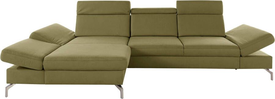 Sit&more Hoekbank Brisbane L-vorm Poothoogte 15 cm inclusief verstelbare zitdiepte armleuningen en hoofdeind - Foto 9
