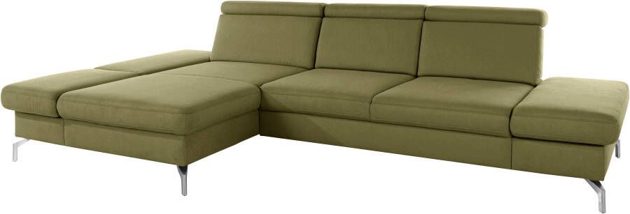Sit&more Hoekbank Brisbane L-vorm Poothoogte 15 cm inclusief verstelbare zitdiepte armleuningen en hoofdeind - Foto 10