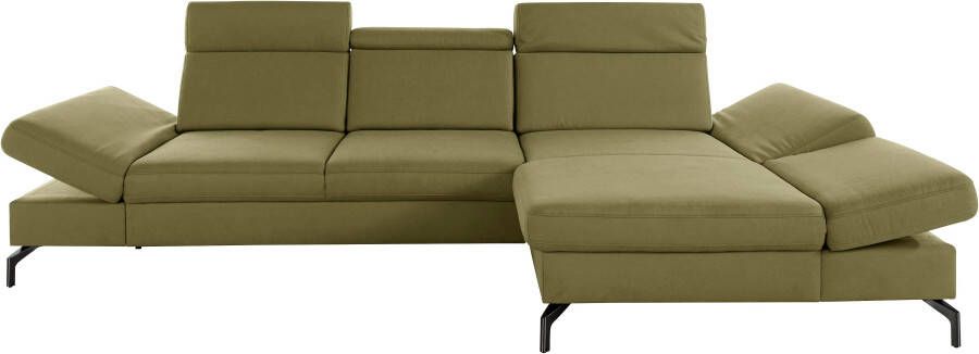 Sit&more Hoekbank Brisbane L-vorm Poothoogte 15 cm inclusief verstelbare zitdiepte armleuningen en hoofdeind - Foto 10