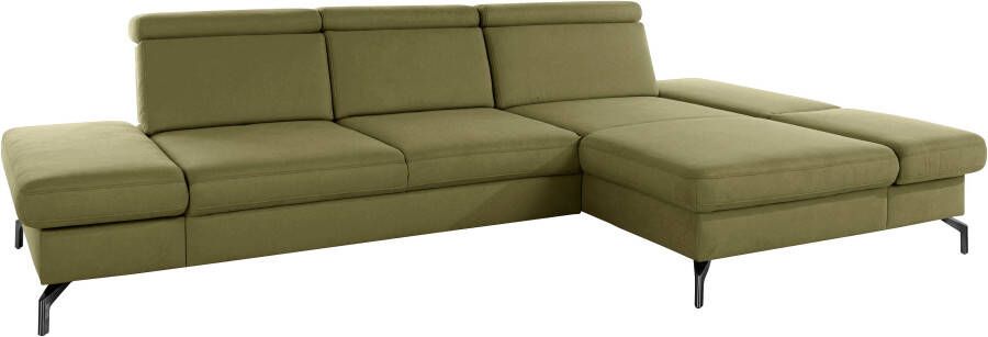 Sit&more Hoekbank Brisbane L-vorm Poothoogte 15 cm inclusief verstelbare zitdiepte armleuningen en hoofdeind - Foto 11