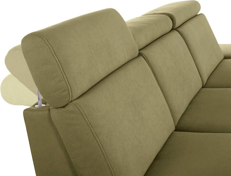 Sit&more Hoekbank Brisbane L-vorm Poothoogte 15 cm inclusief verstelbare zitdiepte armleuningen en hoofdeind - Foto 4