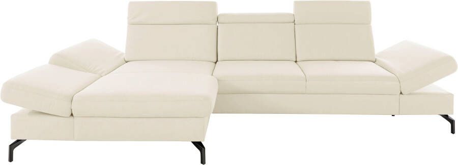 Sit&more Hoekbank Brisbane L-vorm Poothoogte 15 cm inclusief verstelbare zitdiepte armleuningen en hoofdeind - Foto 11