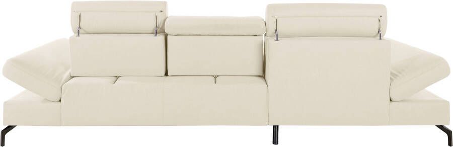 Sit&more Hoekbank Brisbane L-vorm Poothoogte 15 cm inclusief verstelbare zitdiepte armleuningen en hoofdeind - Foto 12