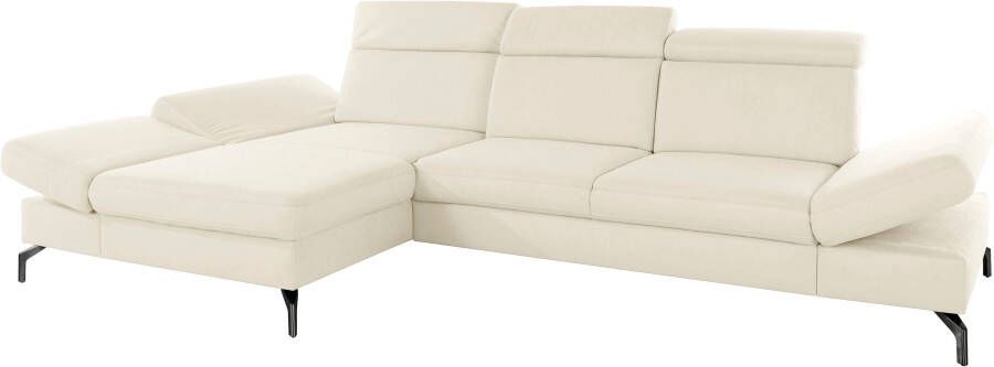 Sit&more Hoekbank Brisbane L-vorm Poothoogte 15 cm inclusief verstelbare zitdiepte armleuningen en hoofdeind - Foto 10