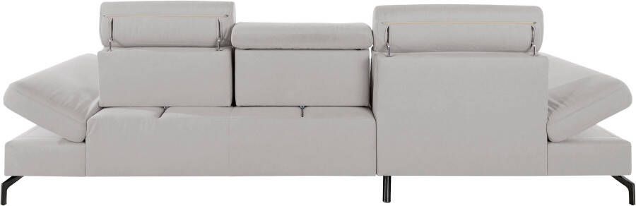 Sit&more Hoekbank Brisbane L-vorm Poothoogte 15 cm inclusief verstelbare zitdiepte armleuningen en hoofdeind - Foto 11